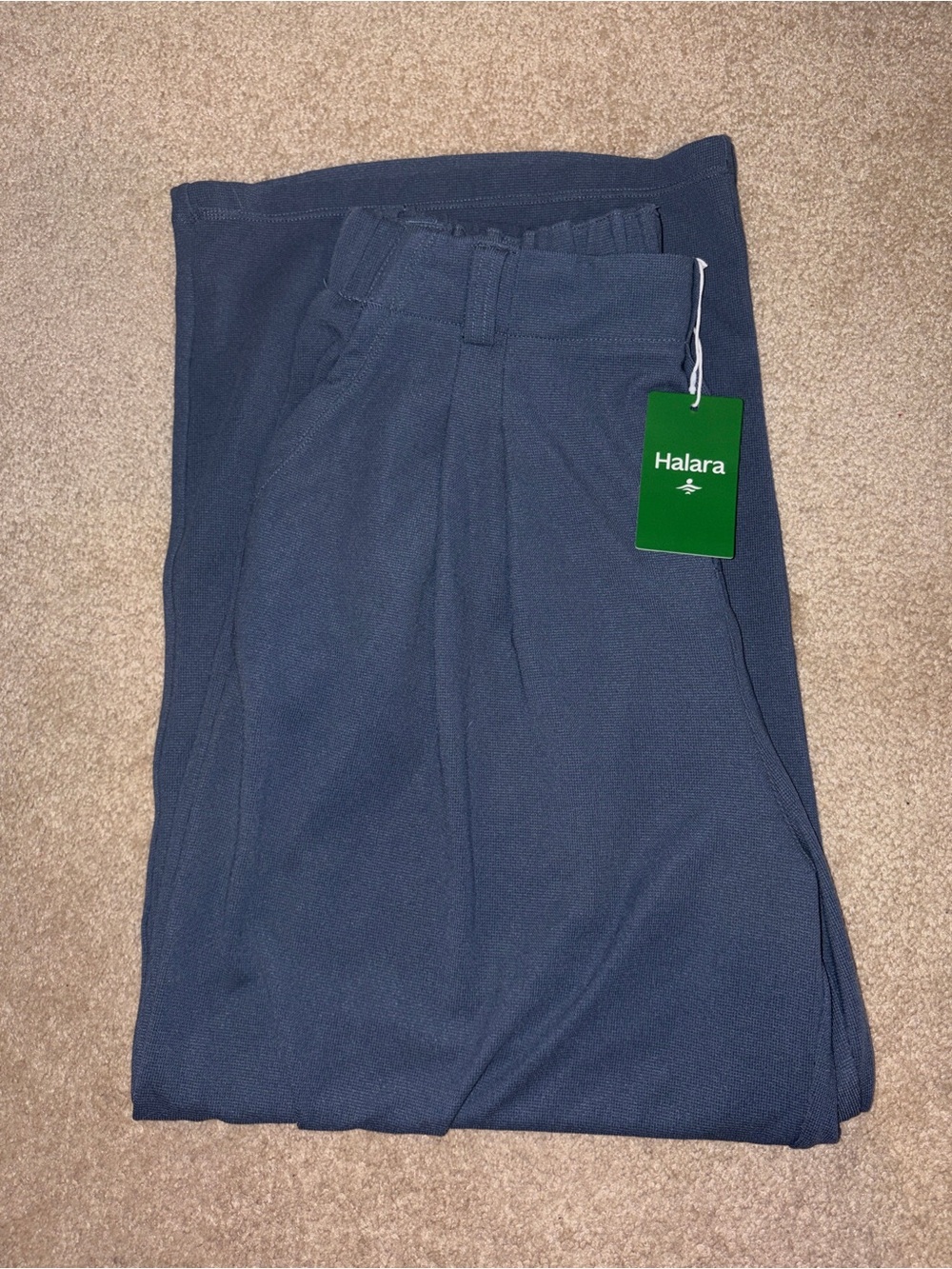 Halara Flex High Waisted Pocket Wide Leg Waffle Work Pants